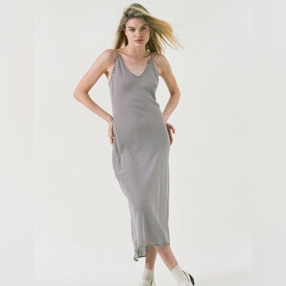 ROLLA’S Striped Midi Slipdress - S